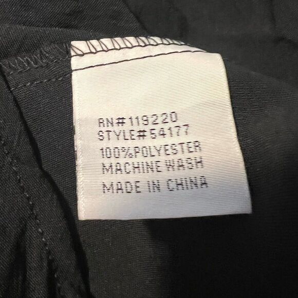 Elizabeth & Nicole Small Black Button Sleeveless Dress Demure Classy Secretary  - Picture 5 of 10